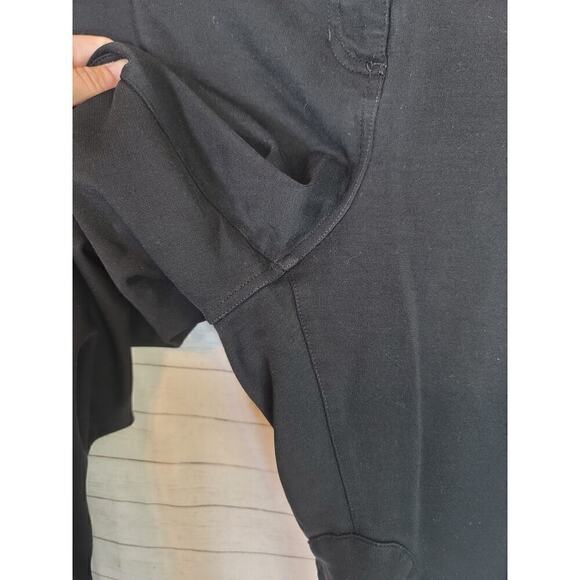 EILEEN FISHER BLACK ZIPPER ANKLE PANTS, SX XL - Picture 4 of 16